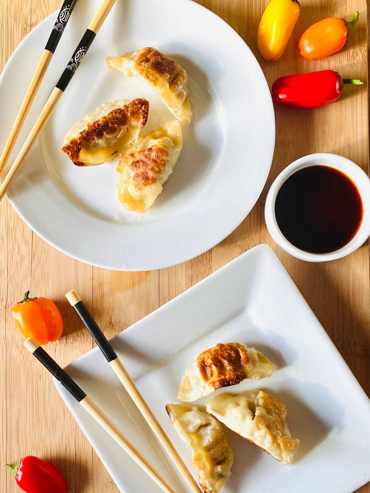 Air Fryer Frozen Dumplings (Gyoza and Potstickers)
