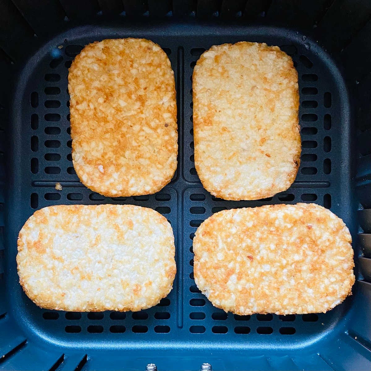 frozen hash browns in air fryer basket