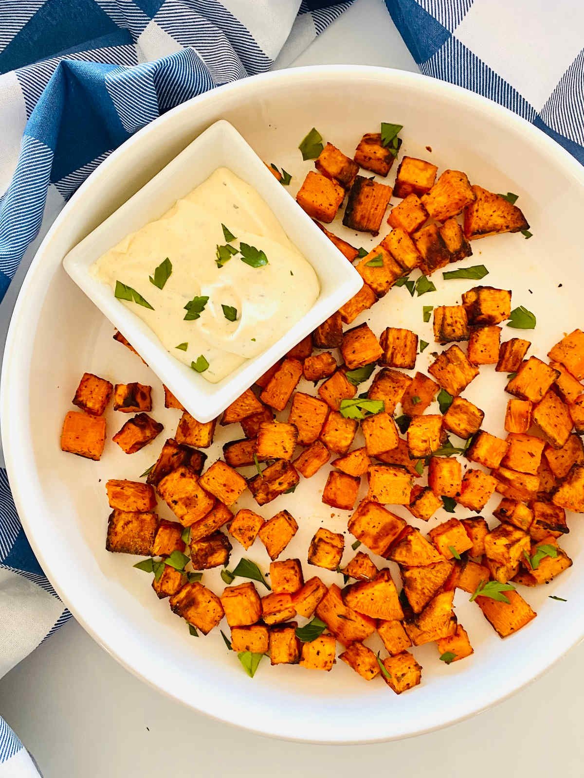 Air Fryer Sweet Potato Cubes