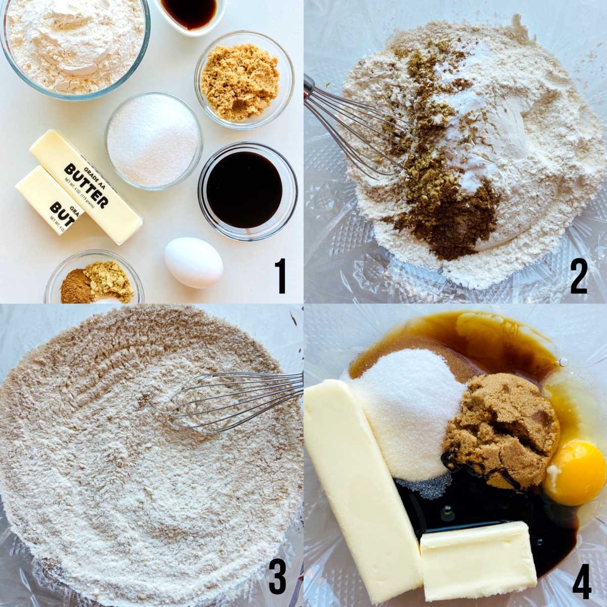 gingerbread process shots 1-4