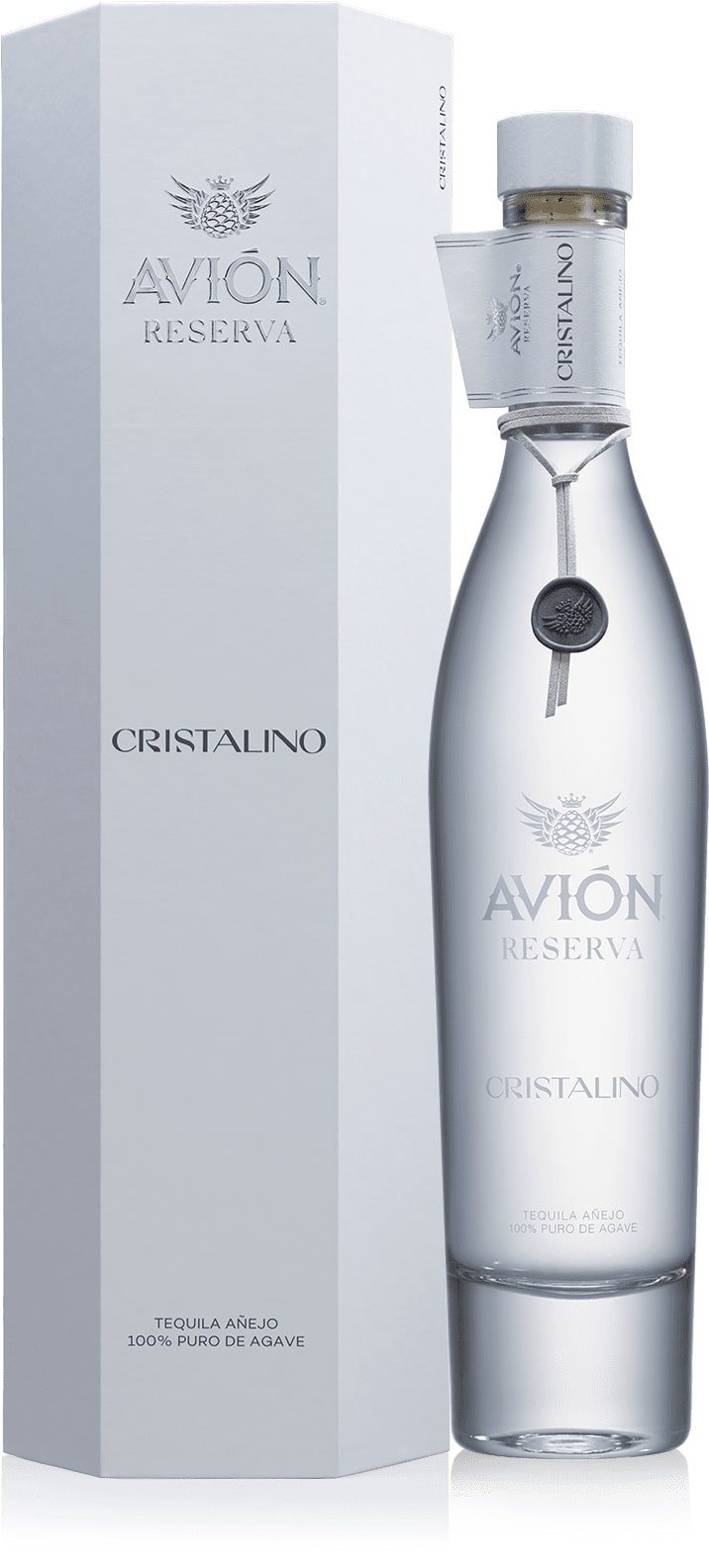 avion cristalino tequila and gift box