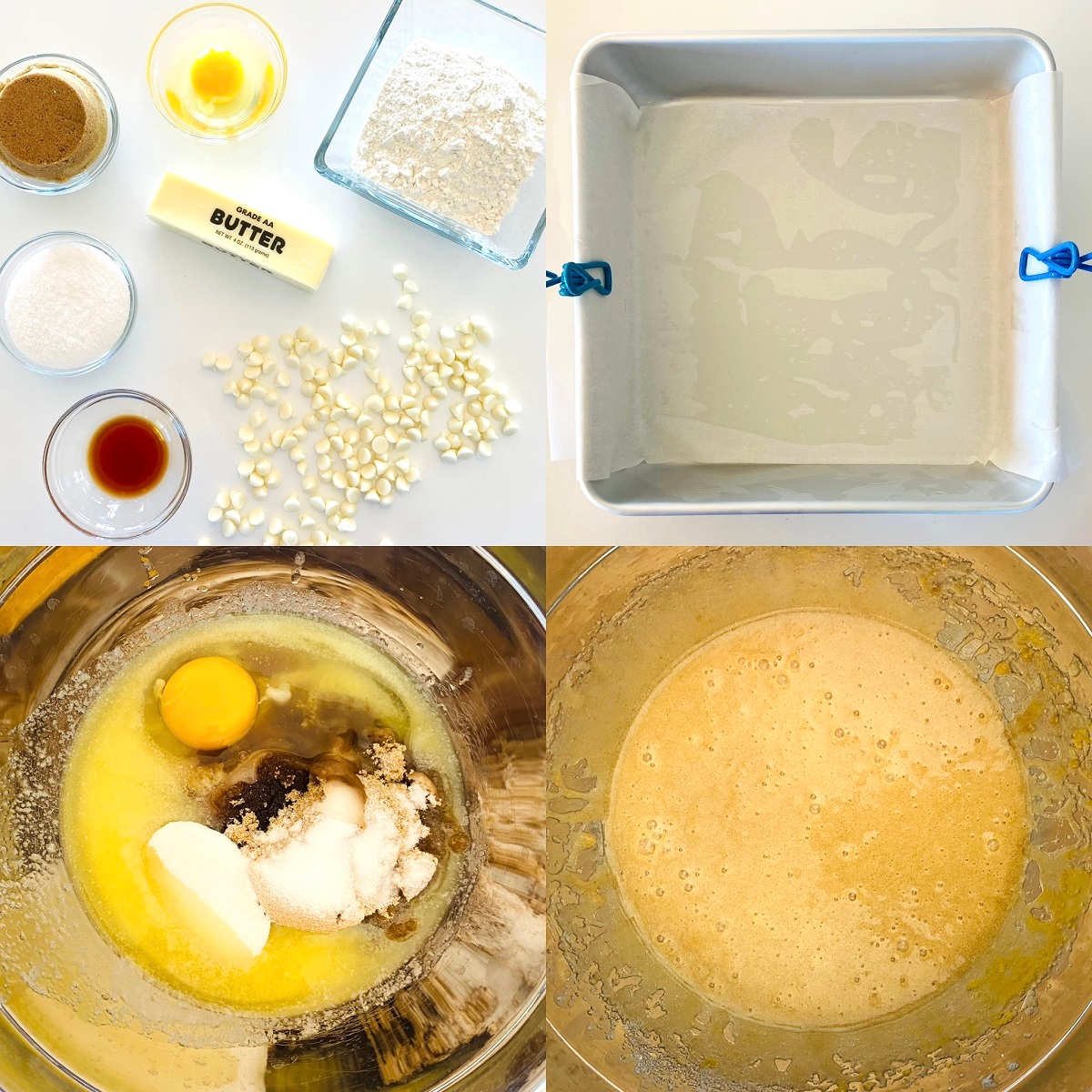 brownie blondies process shots 1-4