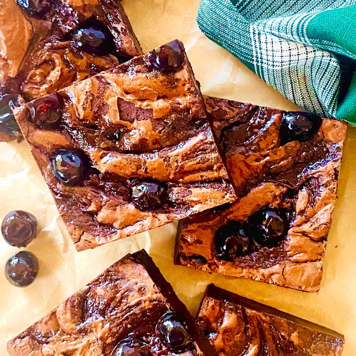 Cherry Chocolate Brownies recipe.