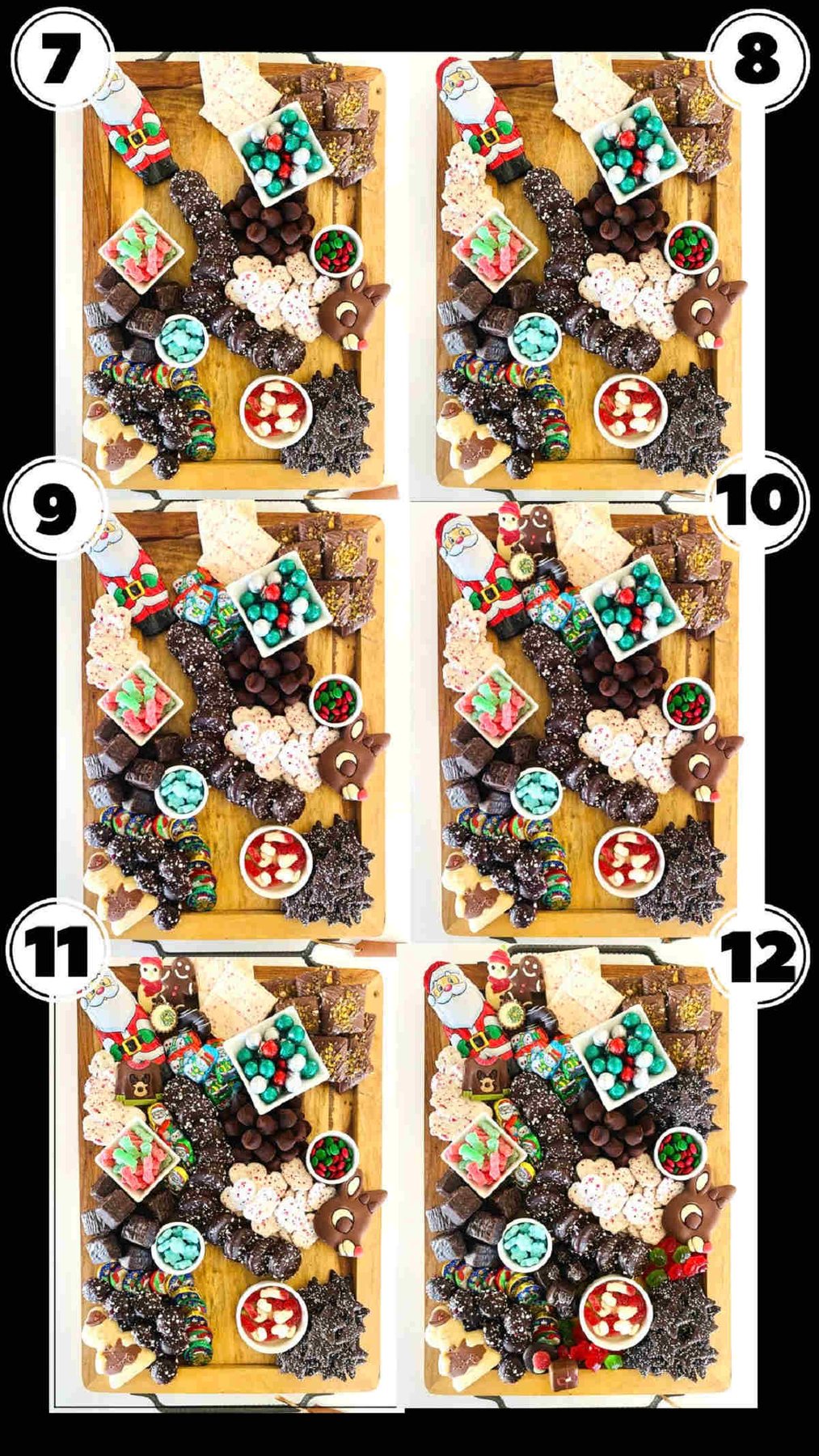 how to make a christmas charcuterie board process shots 7 thought 12