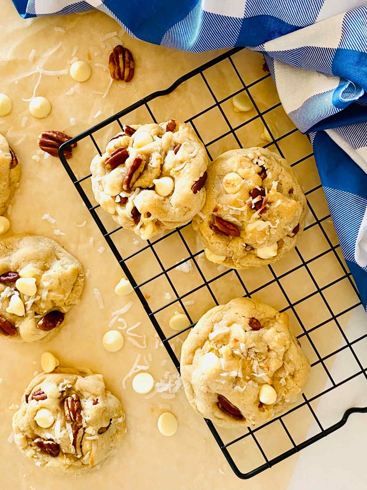 pecan coconut cookies.