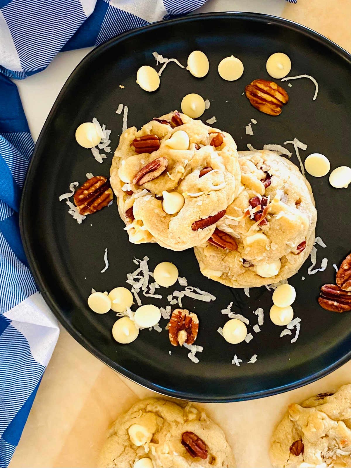 cookies with pecans and coconut.