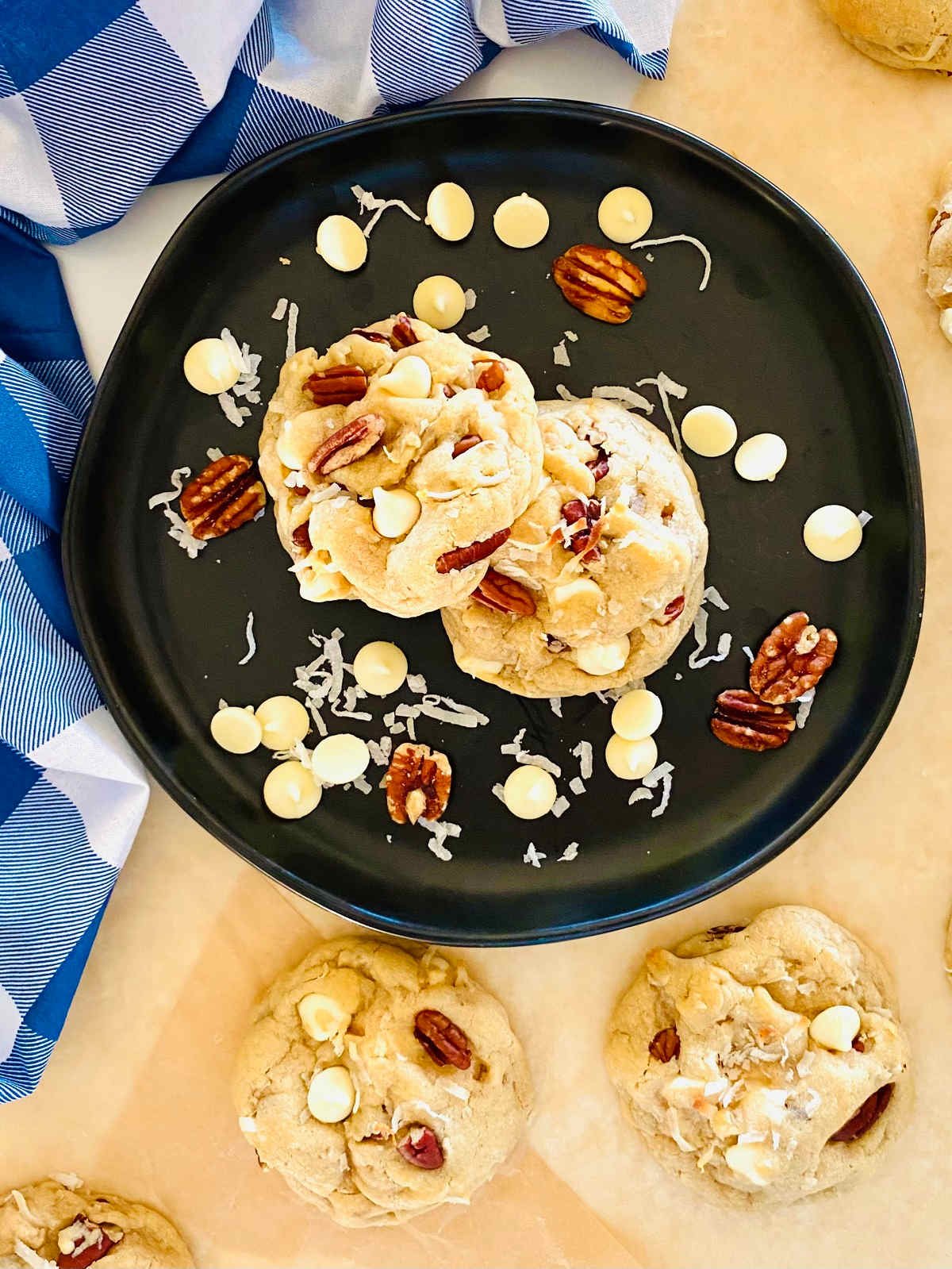 coconut and pecan cookies.