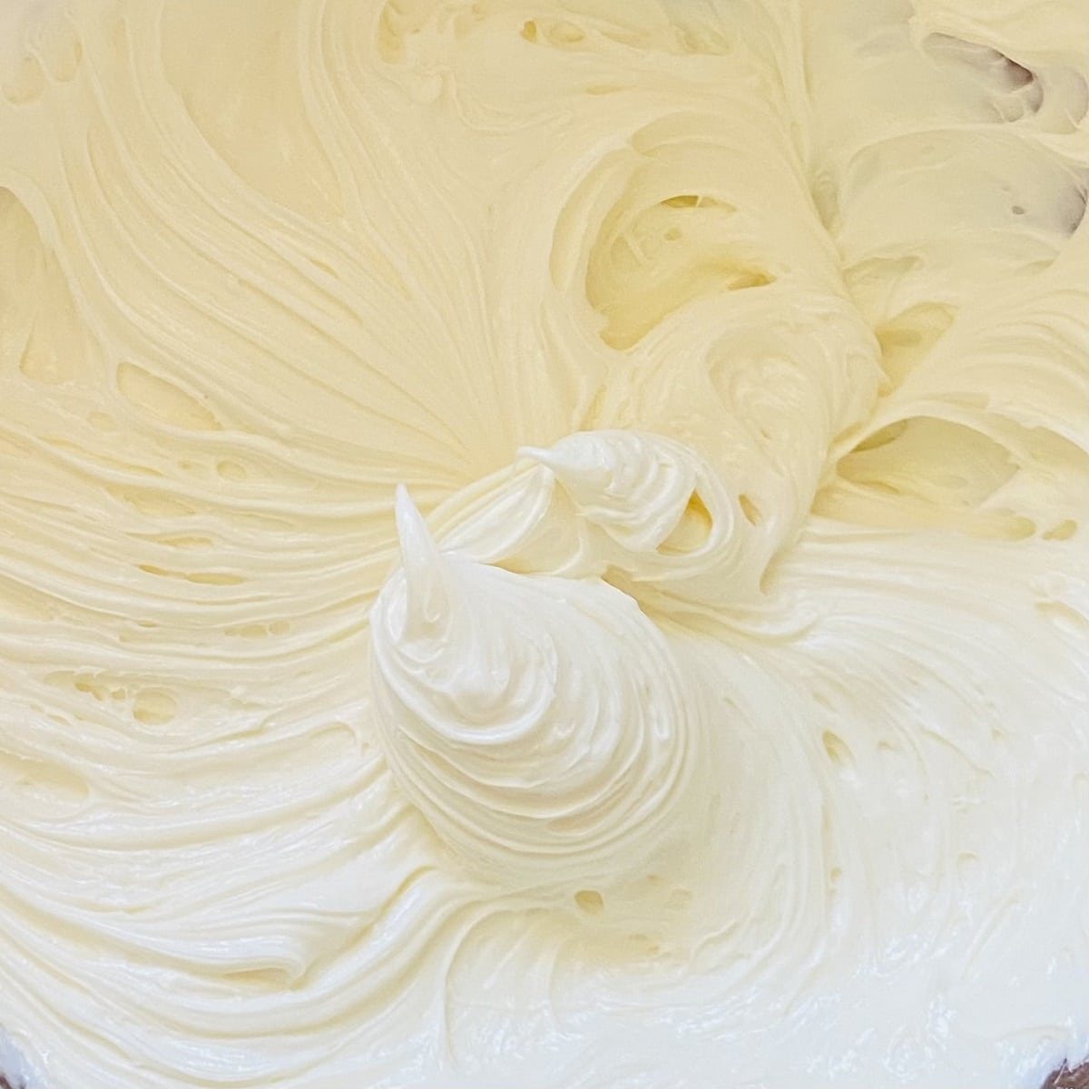 cream cheese beat until fluffy
