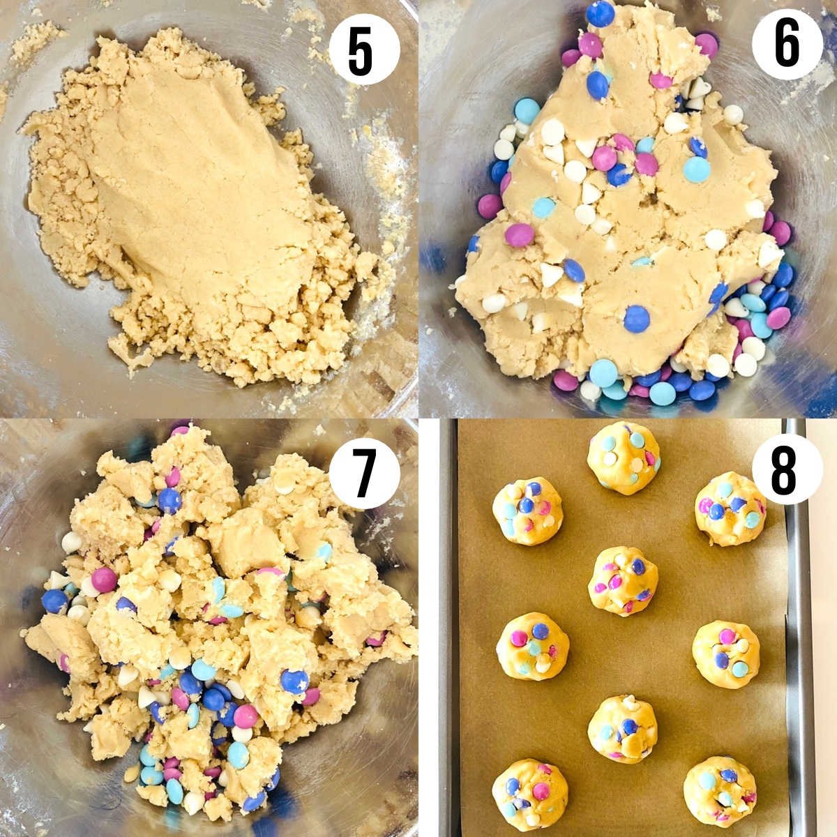 Process shots 5 though 8 to make to make Easter cookies