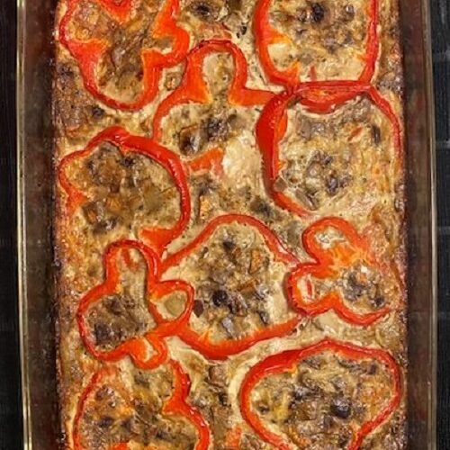 Easy Egg Casserole Bake in baking dish