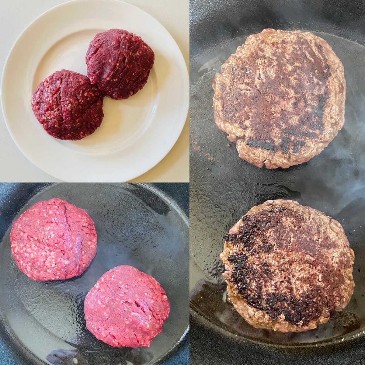 process shots to make elk burger recipe