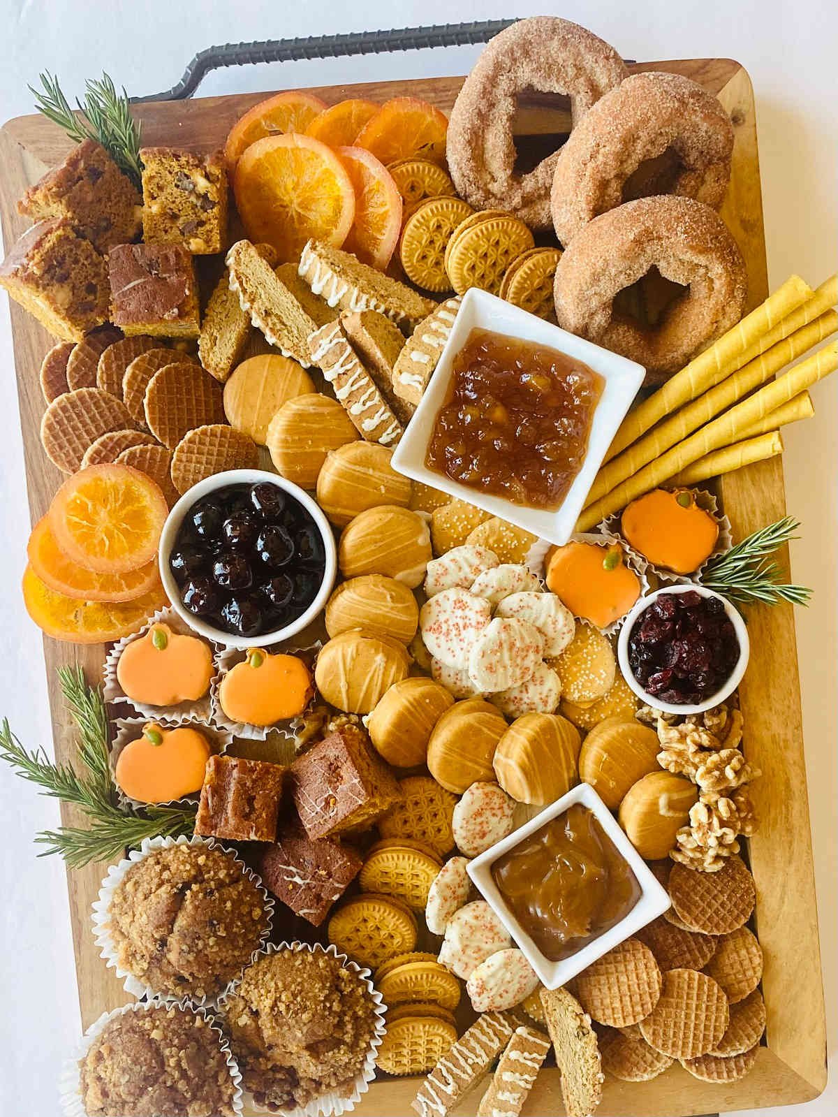 fall themed charcuterie board.