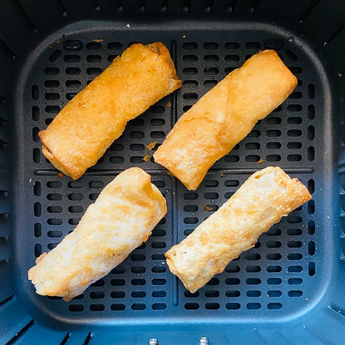frozen egg rolls in air fryer basket