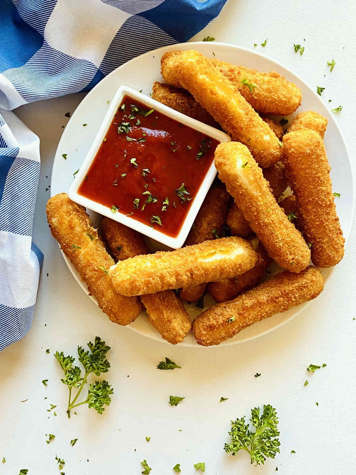 Frozen Mozzarella Sticks in Air Fryer