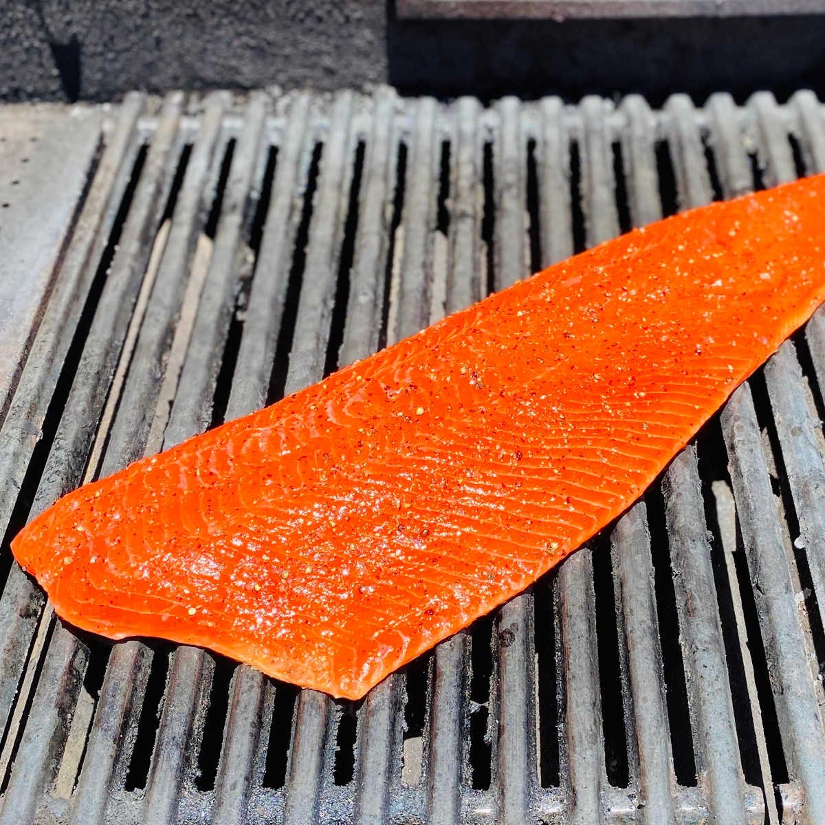wild caught sockeye salmon on the grill