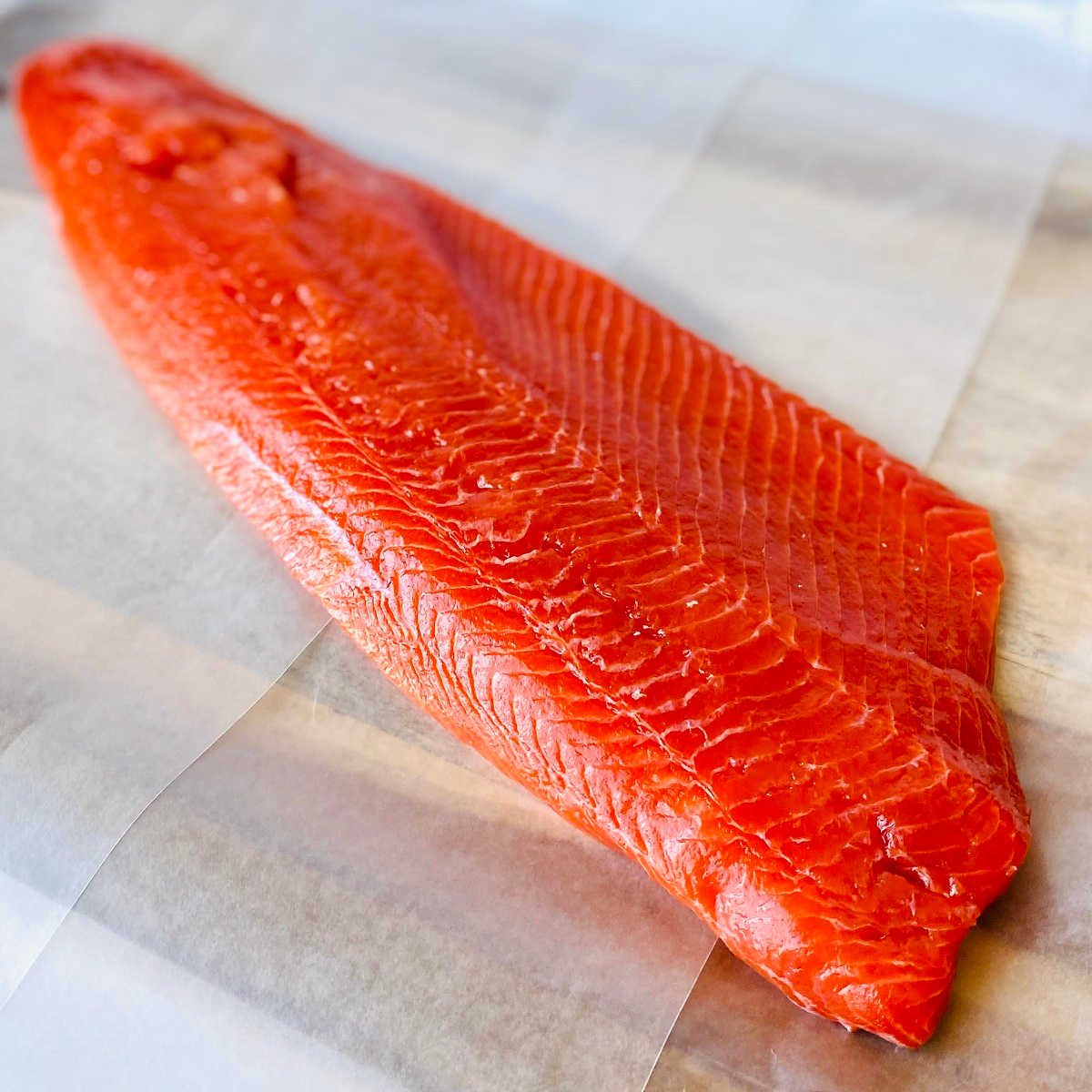 wild caught alaskan sockeye salmon filet