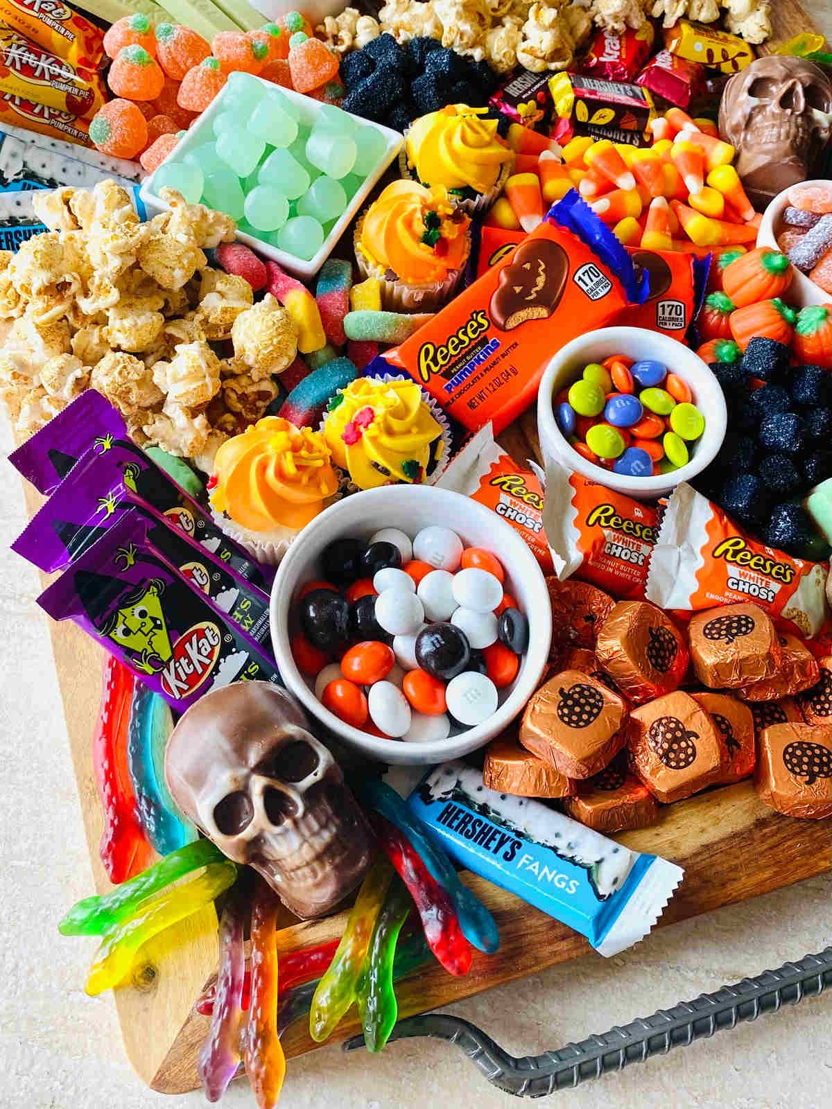 spooky charcuterie board
