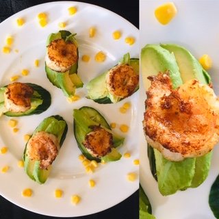 Healthy Southwest Shrimp, Avocado and Cucumber Bites