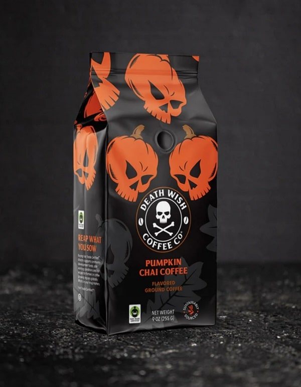 death wish coffee pumpkin chai.