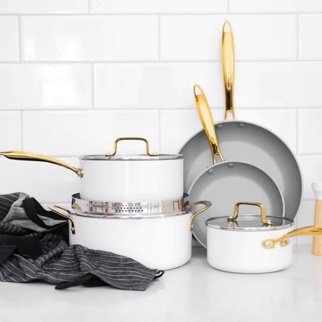 styled settings cookware set.