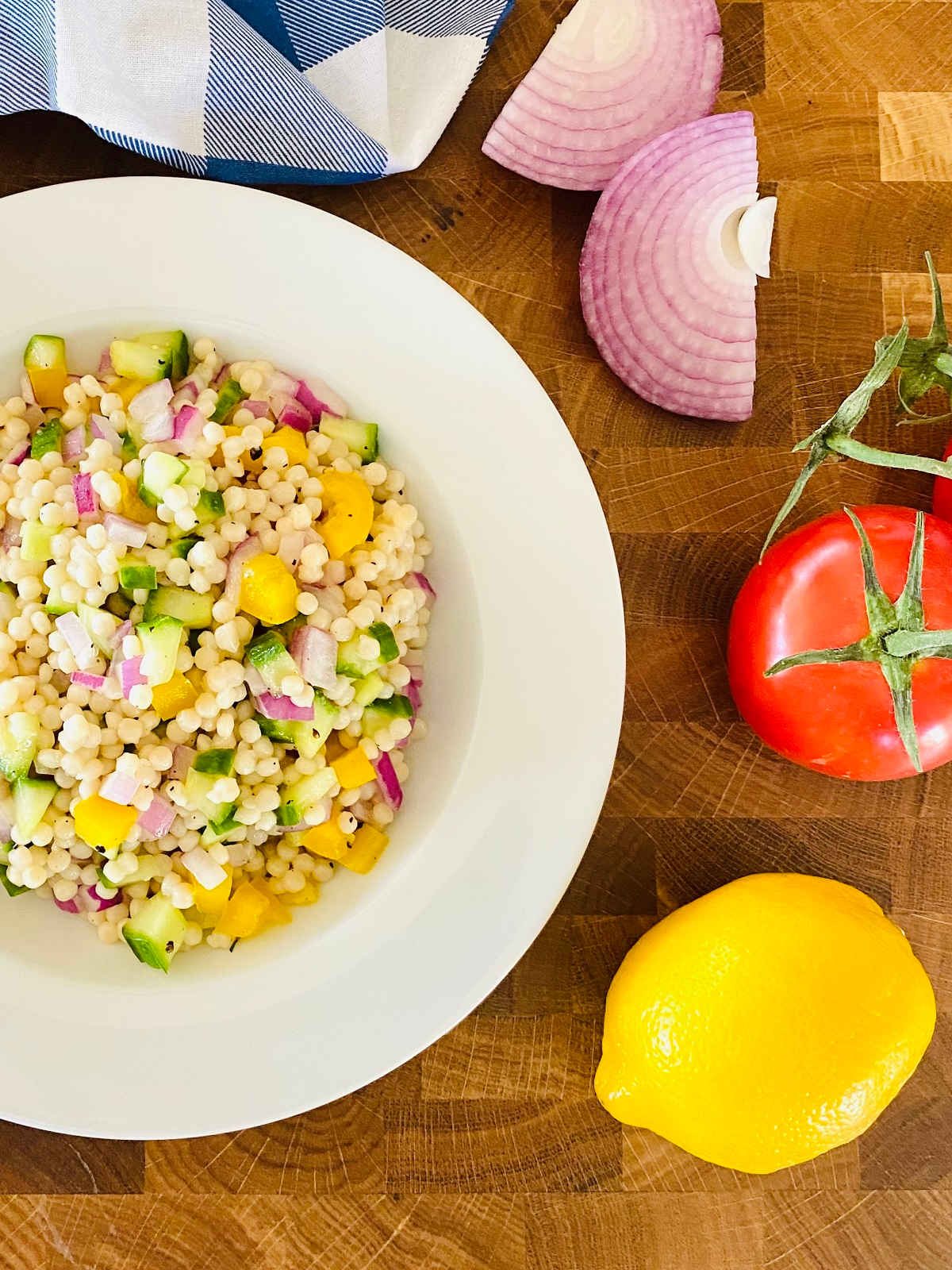 pearl couscous instant pot in a bowl