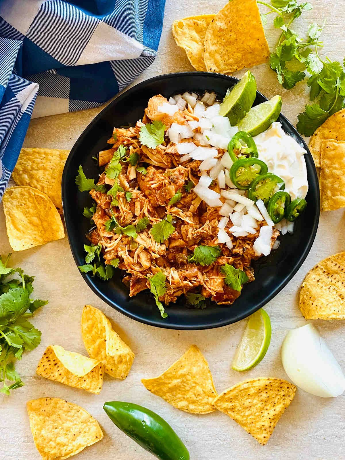 4 Ingredient Instant Pot Salsa Chicken
