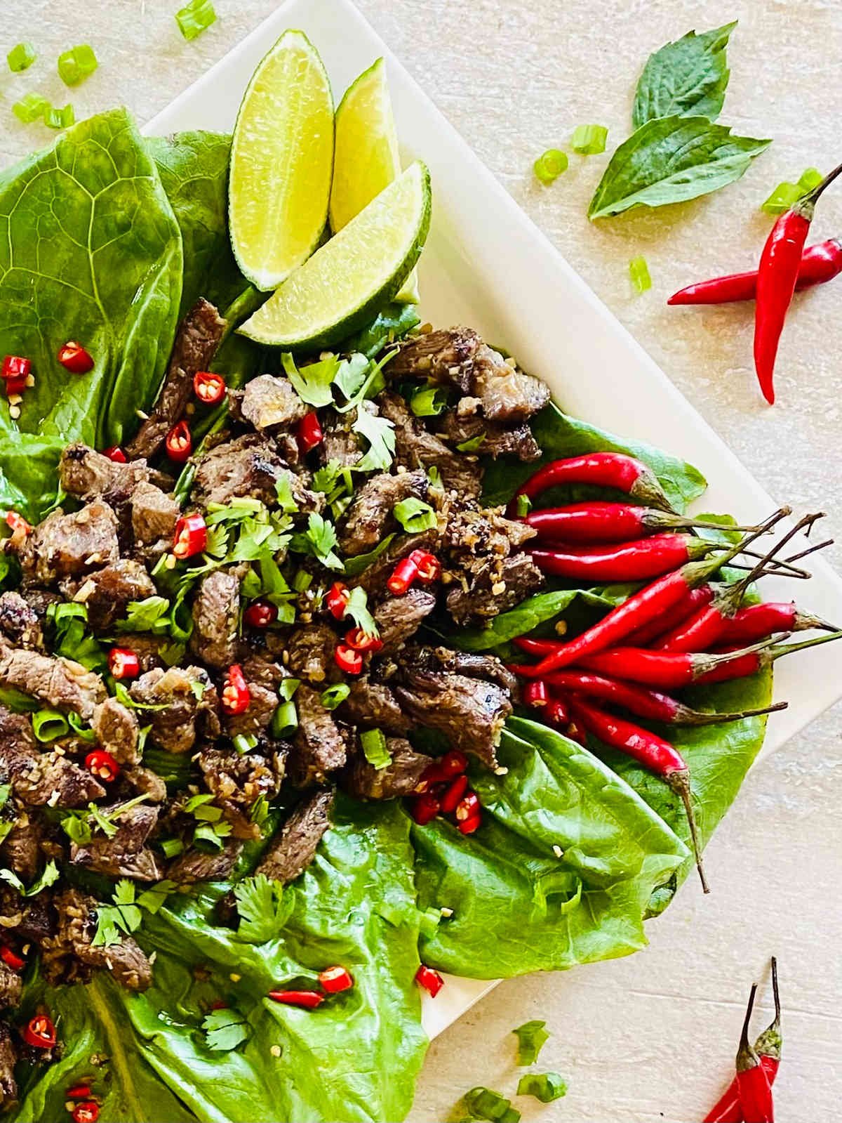 Laotian Beef Salad.