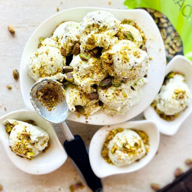 Easy Homemade Pistachio Cardamom Ice Cream (Kulfi)
