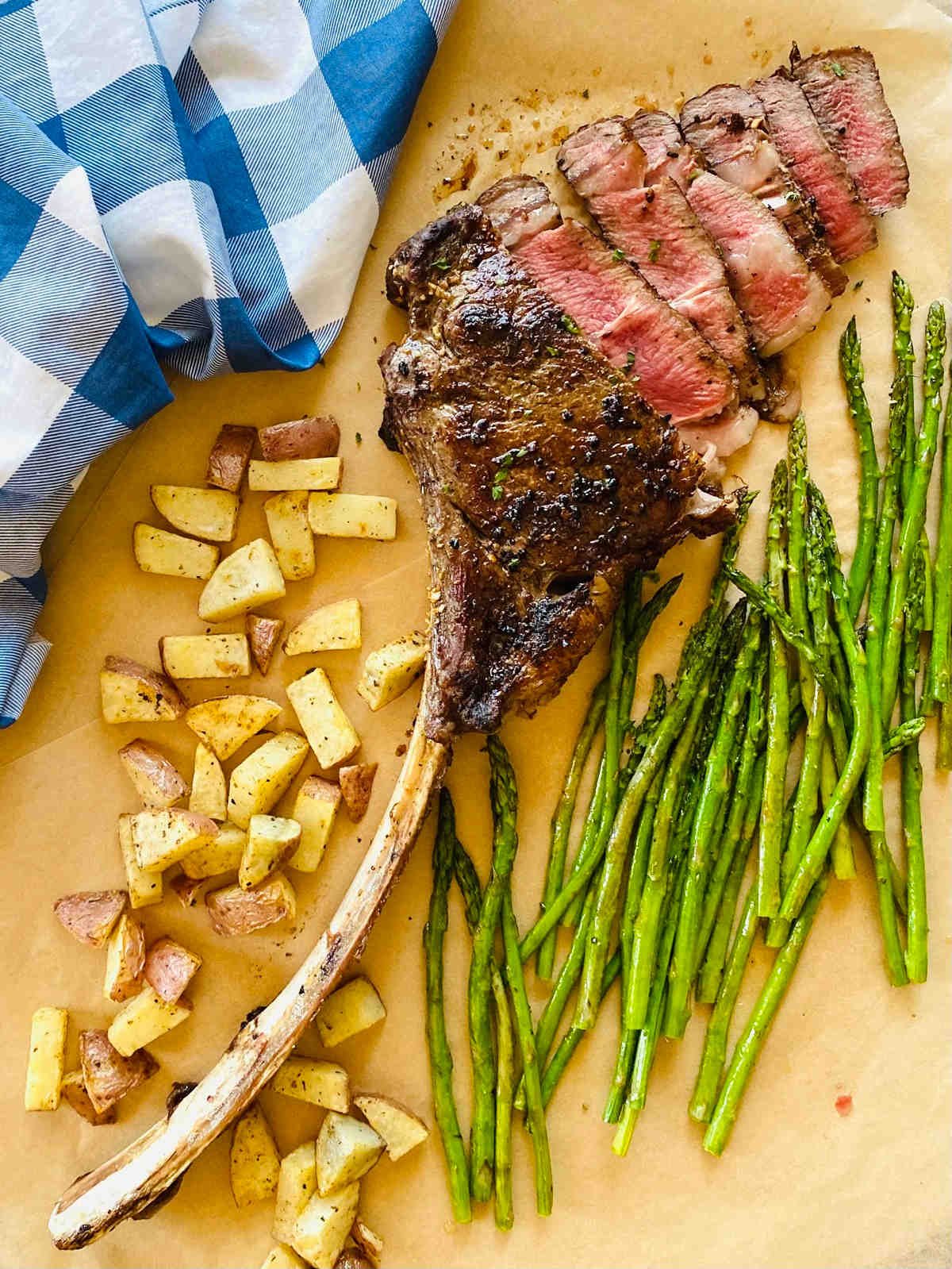Reverse Sear Tomahawk Steak