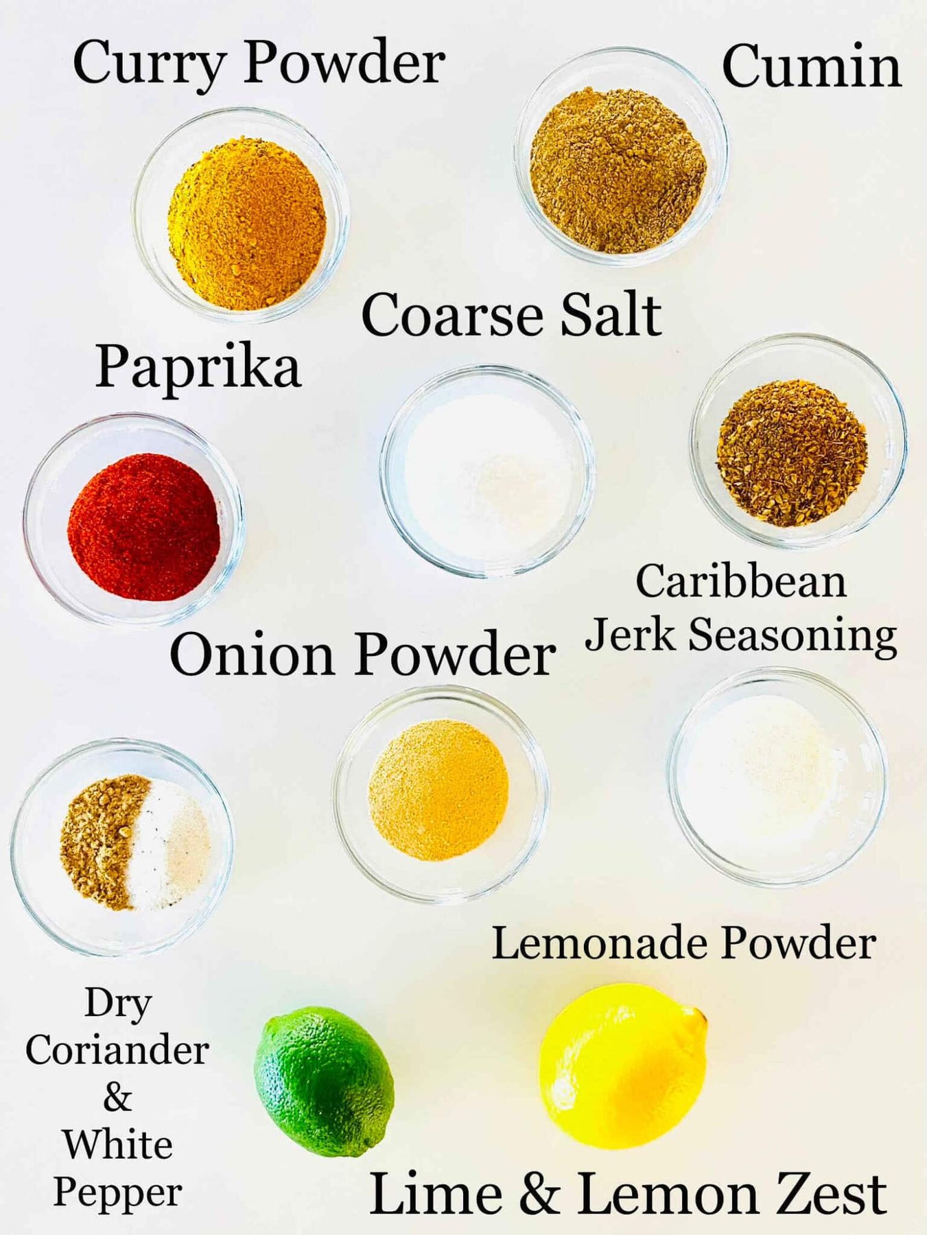 ingredients to make bronzed fish.