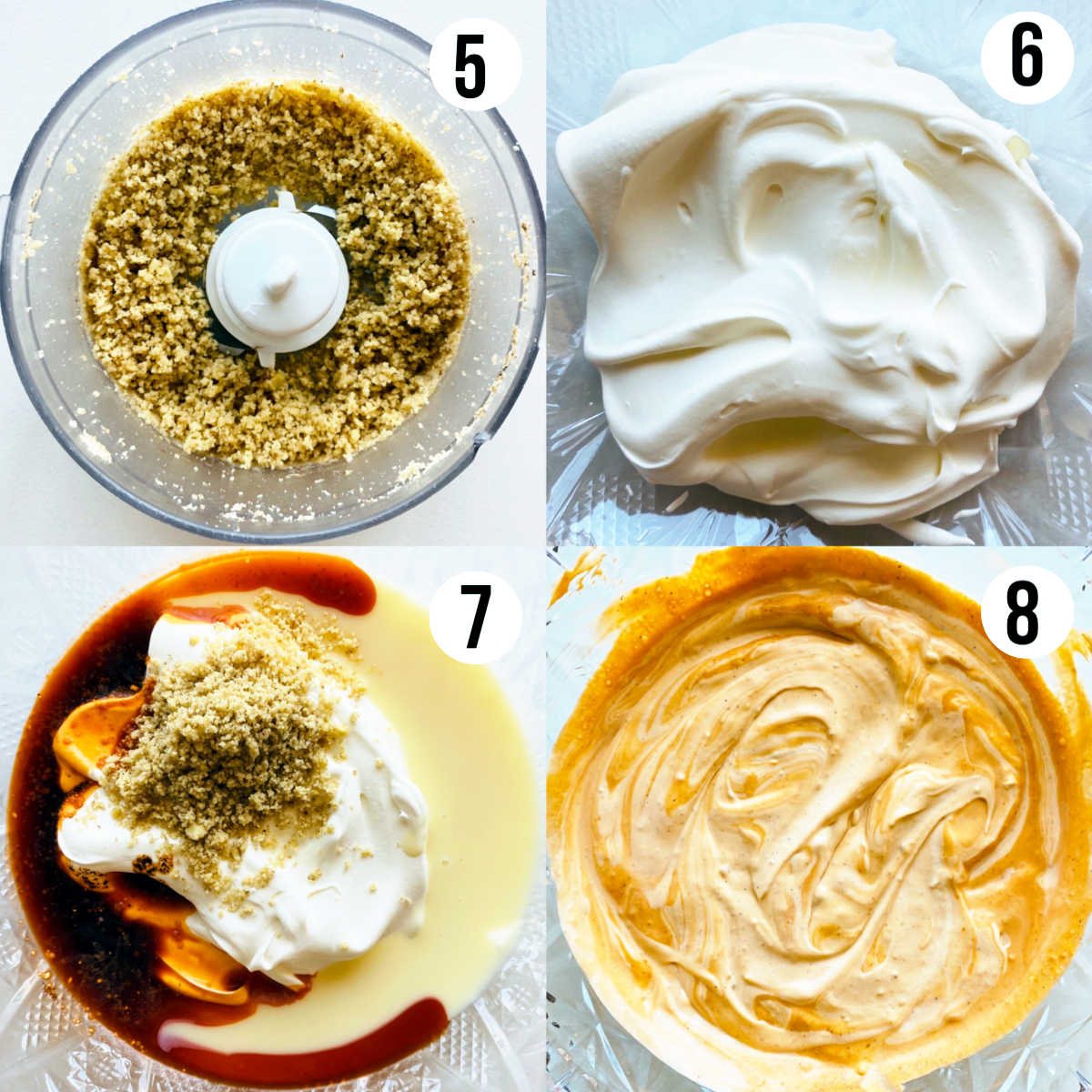 thai tea ice cream process shots 5-8