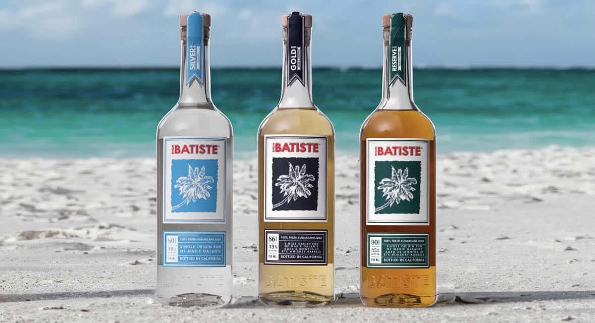 batiste rum with ocean in back.
