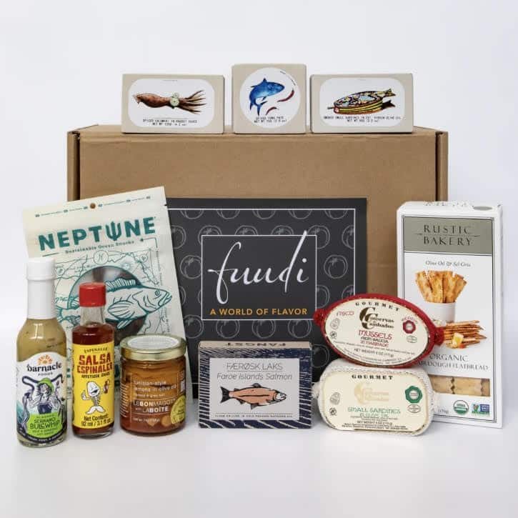 fuudi tinned fish gift box.
