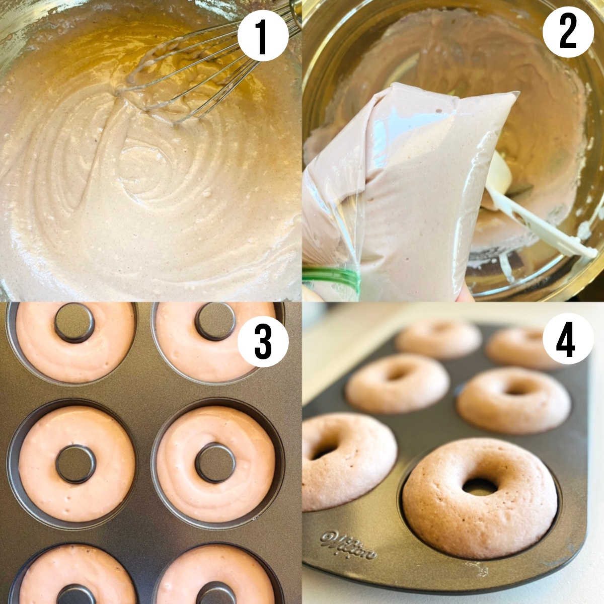 ube donuts process shots 1 - 4