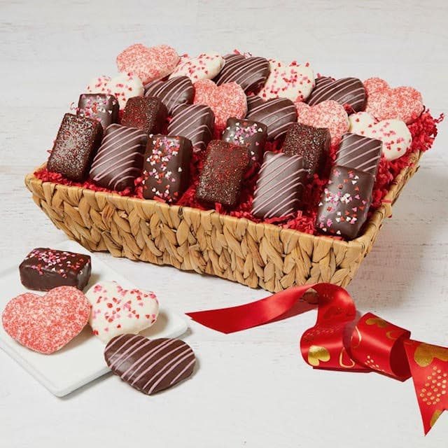 valentines gift basket bake me a wish.