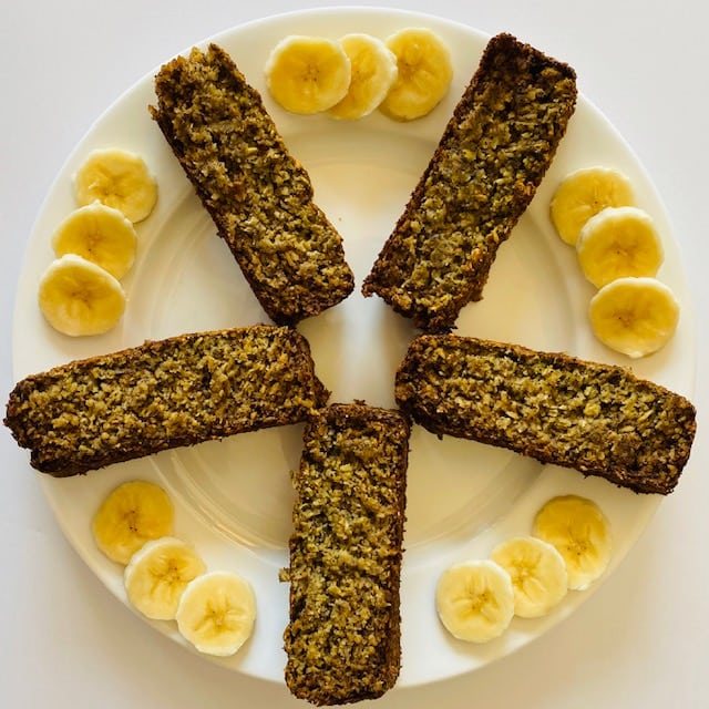 Vegan Not-Too-Sweet Banana Bread