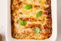 Hearty Spinach Ricotta Cannelloni Bake