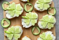 Verdant Clover Cucumber Crostini