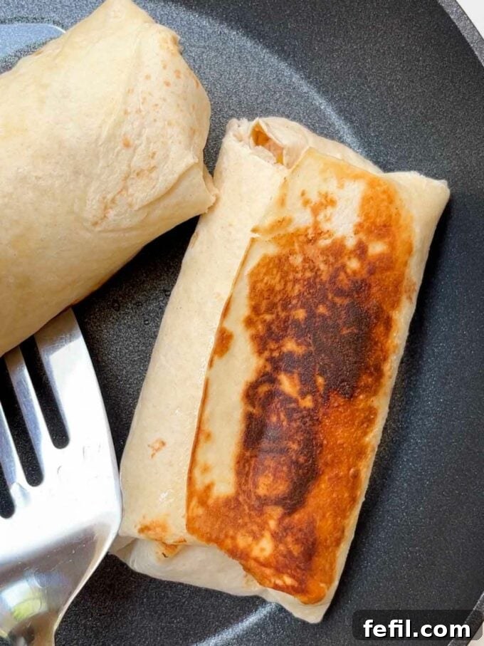 Step 6 in the recipe for Chicken Wraps.