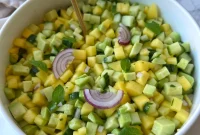 Creamy Avocado and Mango Salad with Lime and Cilantro