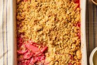 Classic Rhubarb Crumble Recipe with Crisp Oat Topping